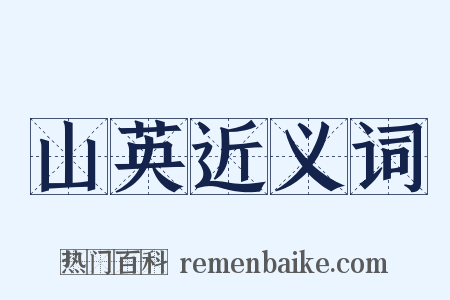 山英近义词是什么意思的图片